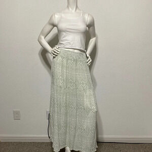 Pink Rose Printed Maxi Skirt